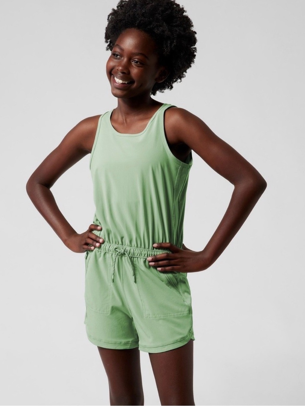 All In Motion Sage Green Athletic Romper Sz M(8)